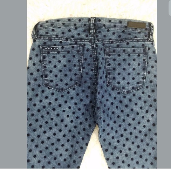 BLANK NYC GIRLS SKINNY JEANS PANTS BLUE WITH BLACK - Picture 4 of 7